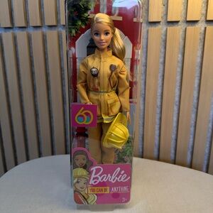 Barbie Firefighter Doll in Yellow Gear